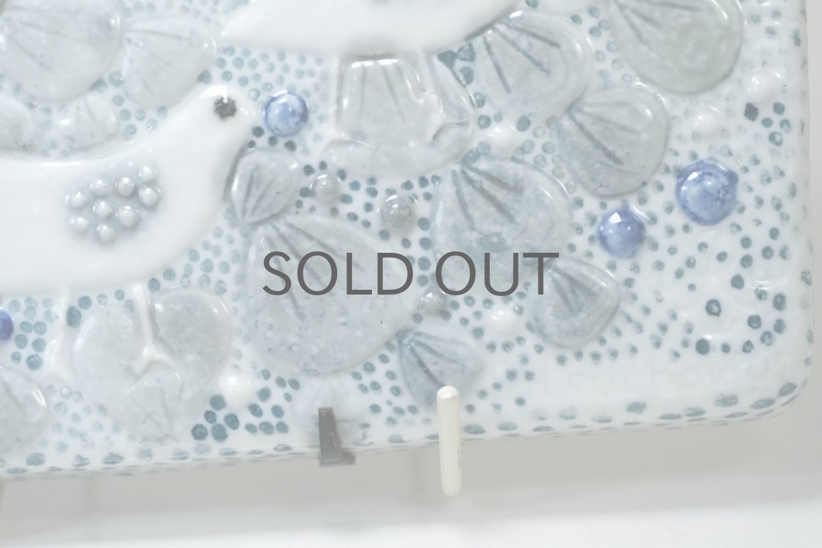 画像3: Rorstrand/ロールストランド/Sylvia Leuchovius /シルヴィア・レイショブス/陶板/ユニークピース/小鳥たち (3)