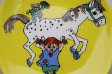 画像2: Rorstrandロールストランド　長くつ下のピッピ　ウォールプレート　絵皿　馬とピッピ (2)
