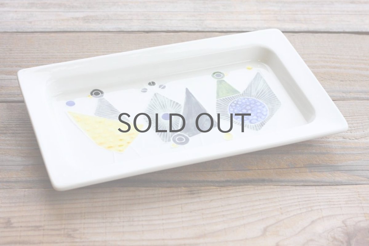 画像4: Rorstrand/ロールストランド/Sylvia Leuchovius /シルヴィア・レウショヴィウス /スクエアー小鳥絵皿 (4)