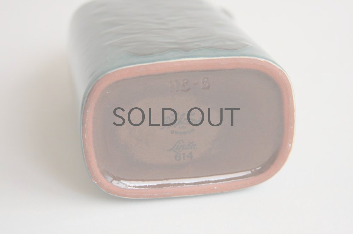 画像5: Rorstrand ロールストランド ボーダー フラワーベース リーフ柄 (5)