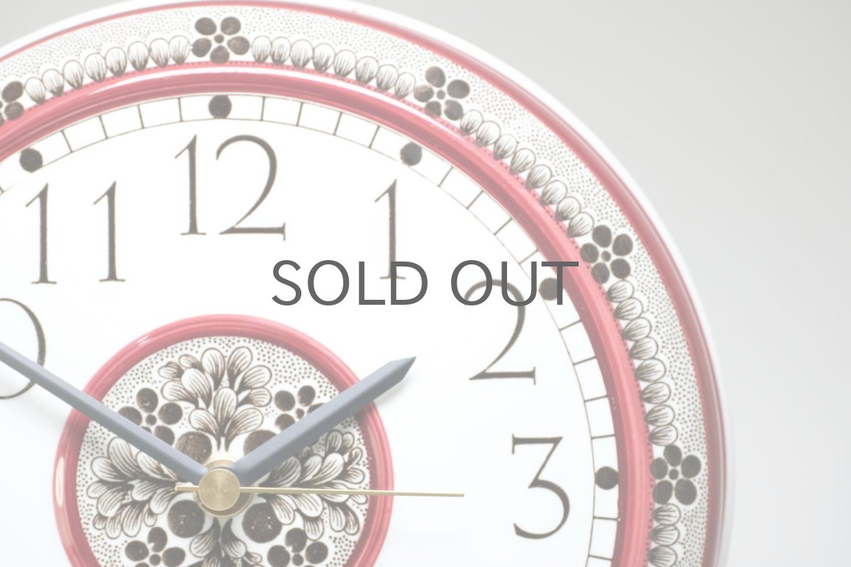 画像2: Rorstrand/ロールストランド＆Westerstrand/壁掛け時計/レッド＆ブラック (2)