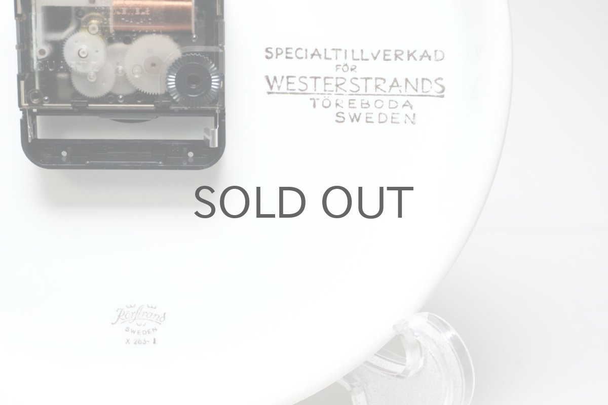 画像6: Rorstrand/ロールストランド＆Westerstrand/壁掛け時計/レッド＆ブラック (6)