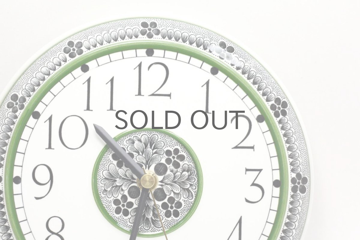 画像2: Rorstrand/ロールストランド&Westerstrand/壁掛け時計/グリーン&ブラック (2)