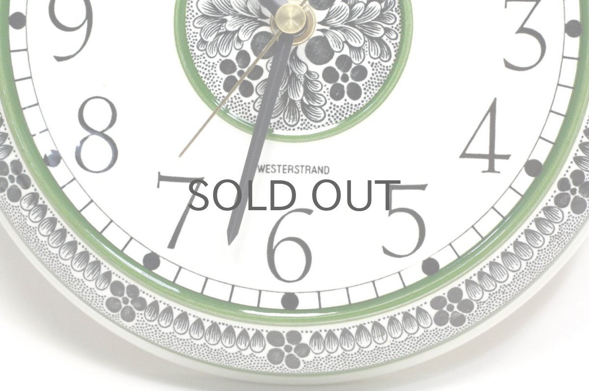 画像3: Rorstrand/ロールストランド&Westerstrand/壁掛け時計/グリーン&ブラック (3)