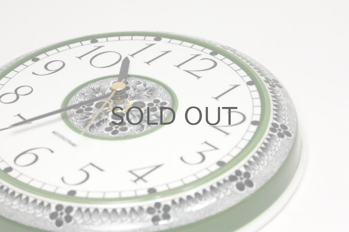 画像5: Rorstrand/ロールストランド&Westerstrand/壁掛け時計/グリーン&ブラック (5)