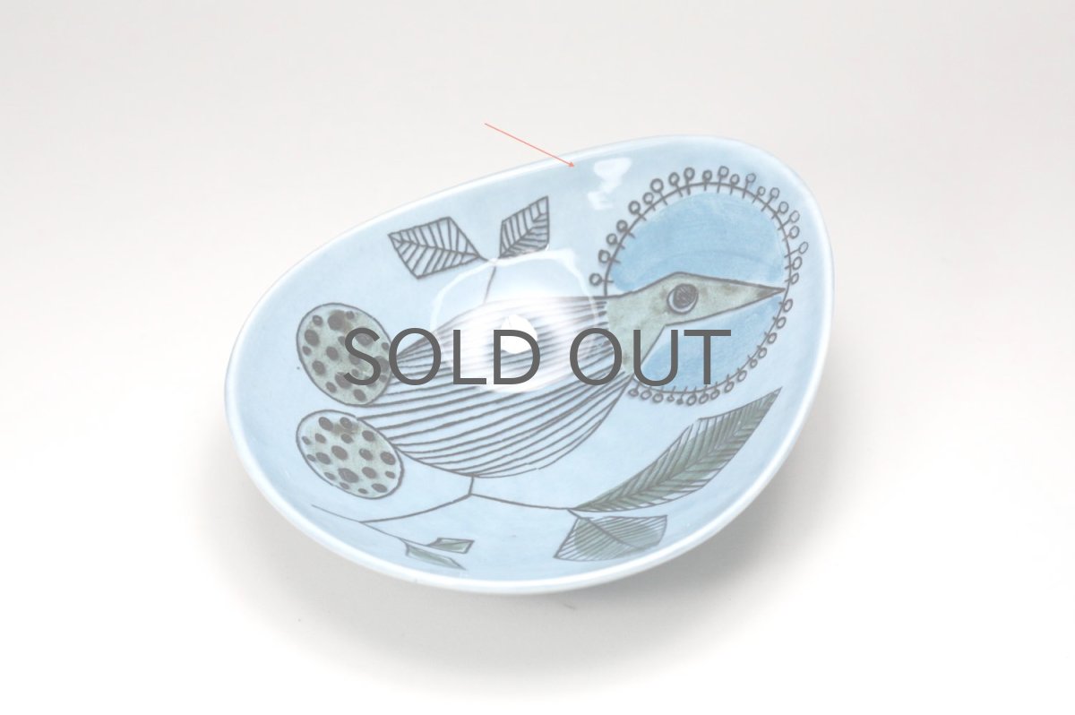 画像3: Rorstrand/ロールストランド/Sylvia Leuchovius/絵皿/ブルー小鳥/No.3 (3)