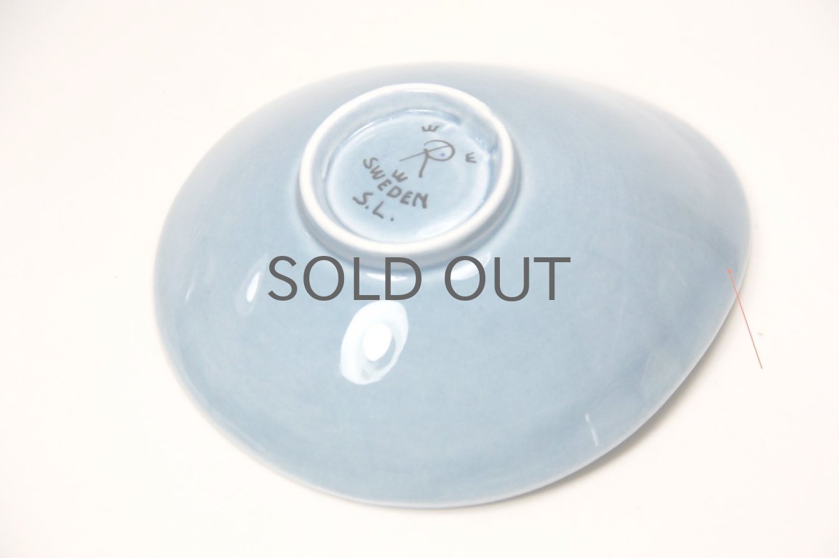 画像4: Rorstrand/ロールストランド/Sylvia Leuchovius/絵皿/ブルー小鳥/No.3 (4)