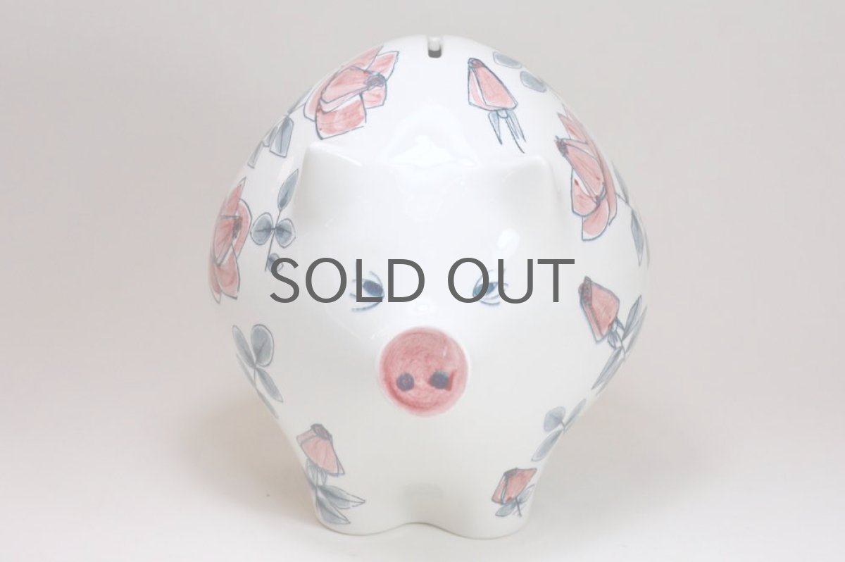 画像2: Rorstrand/ロールストランド／マリアンヌ・ウェストマン／花のブタ貯金箱／超貴重 (2)