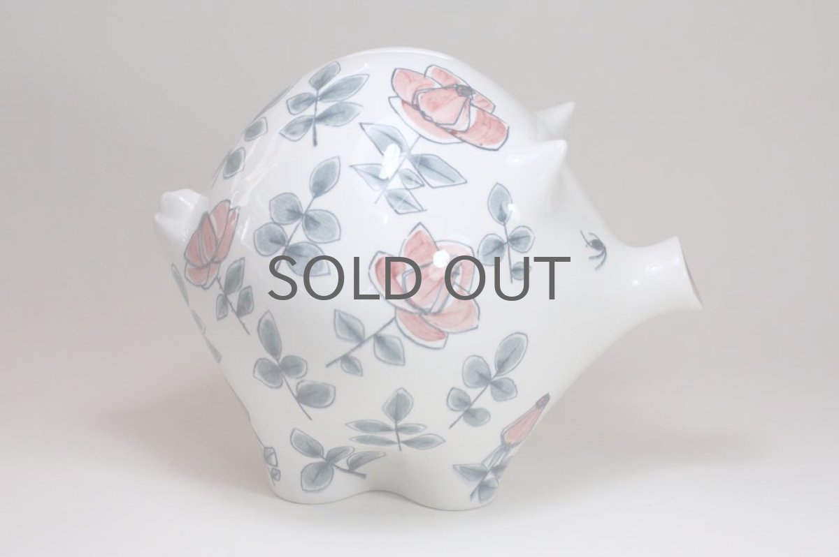 画像3: Rorstrand/ロールストランド／マリアンヌ・ウェストマン／花のブタ貯金箱／超貴重 (3)