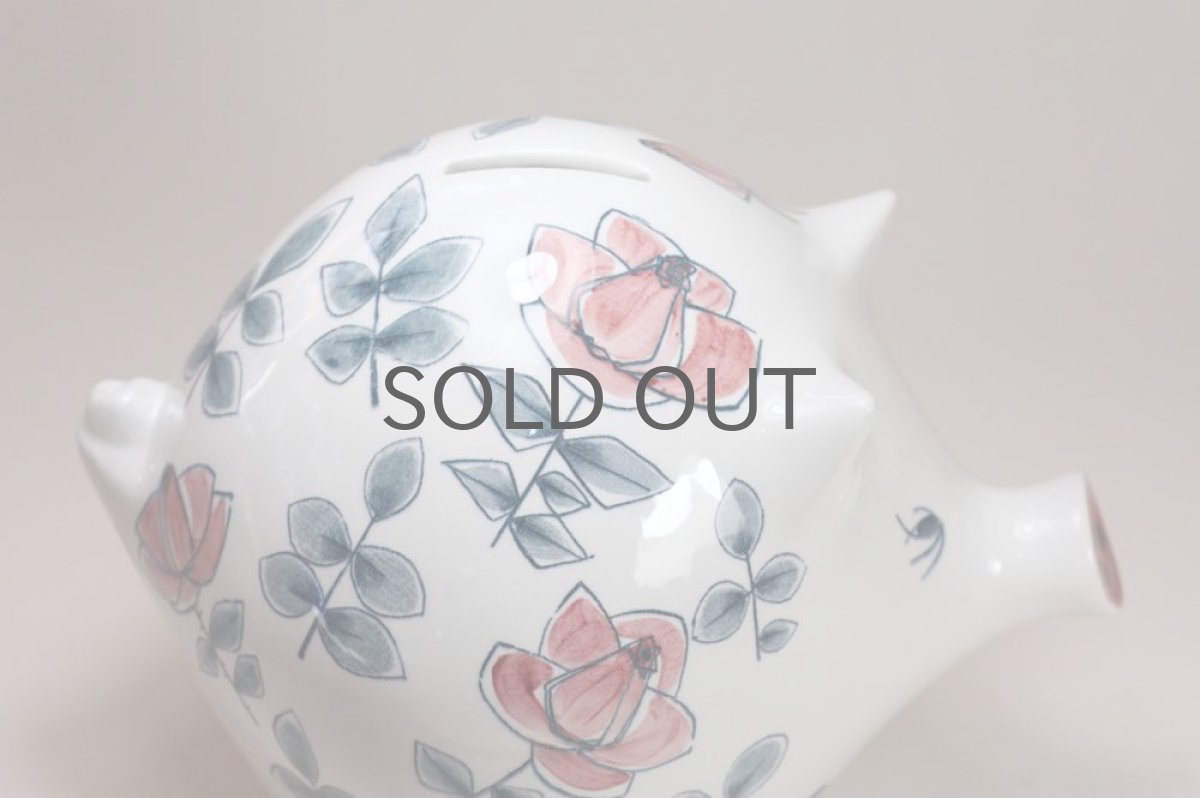 画像5: Rorstrand/ロールストランド／マリアンヌ・ウェストマン／花のブタ貯金箱／超貴重 (5)