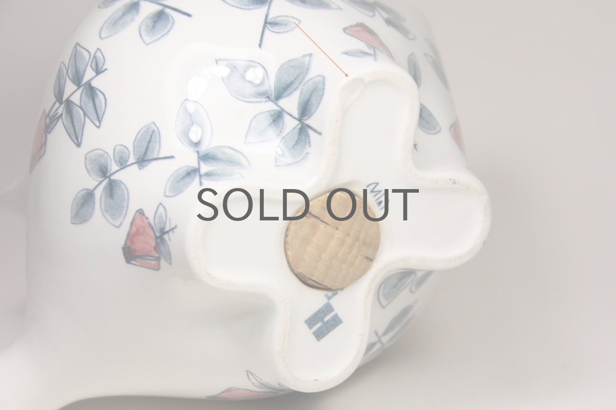 画像6: Rorstrand/ロールストランド／マリアンヌ・ウェストマン／花のブタ貯金箱／超貴重 (6)