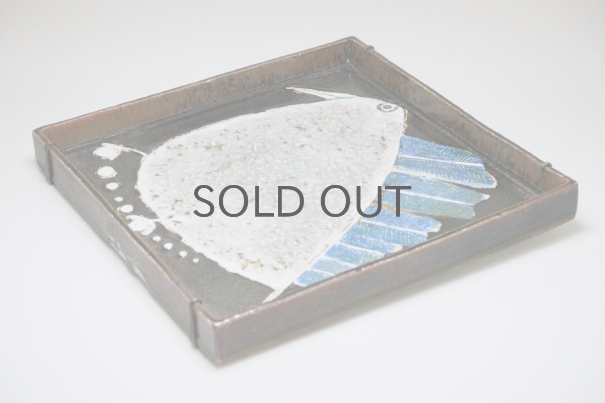 画像5: Rorstrand/ロールストランド/Sylvia Leuchovius /シルヴィア・レイショブス/陶板/ユニークピース/ブルー羽の鳥 (5)