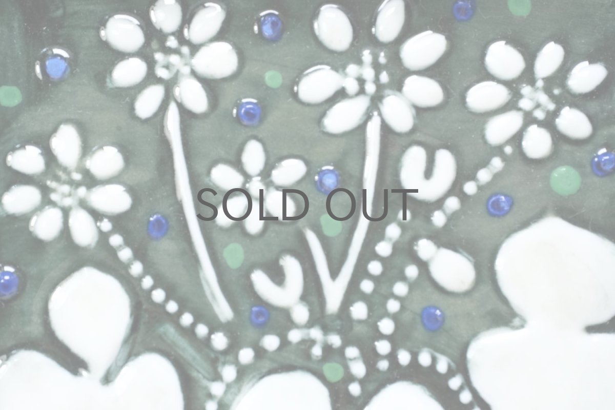 画像2: Rorstrand/ロールストランド/Sylvia Leuchovius/シルヴィア・レイショブス/陶板/壁掛け/花 (2)