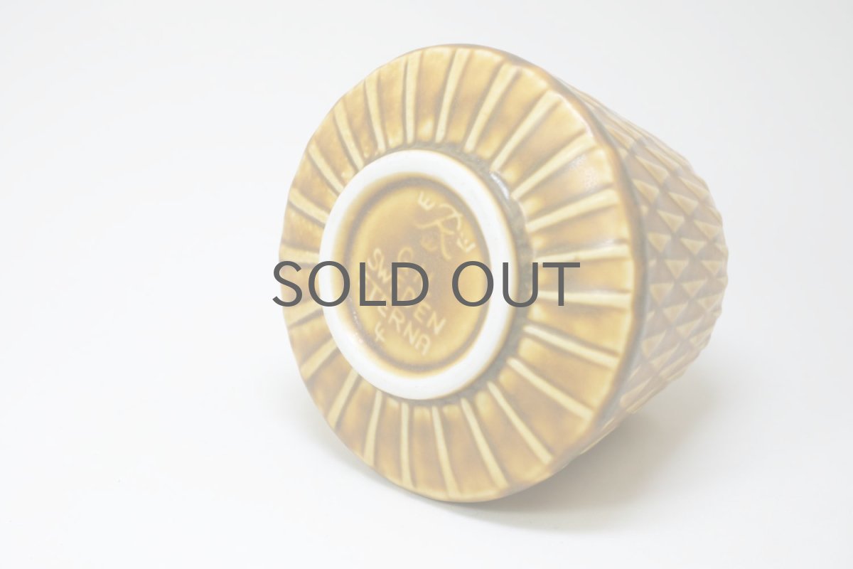 画像5: RORSTRAND/ロールストランド/Gunnar Nylund/グンナー・ニールンド/ライトブルーベース/一輪挿し/キャメル/Sサイズ (5)