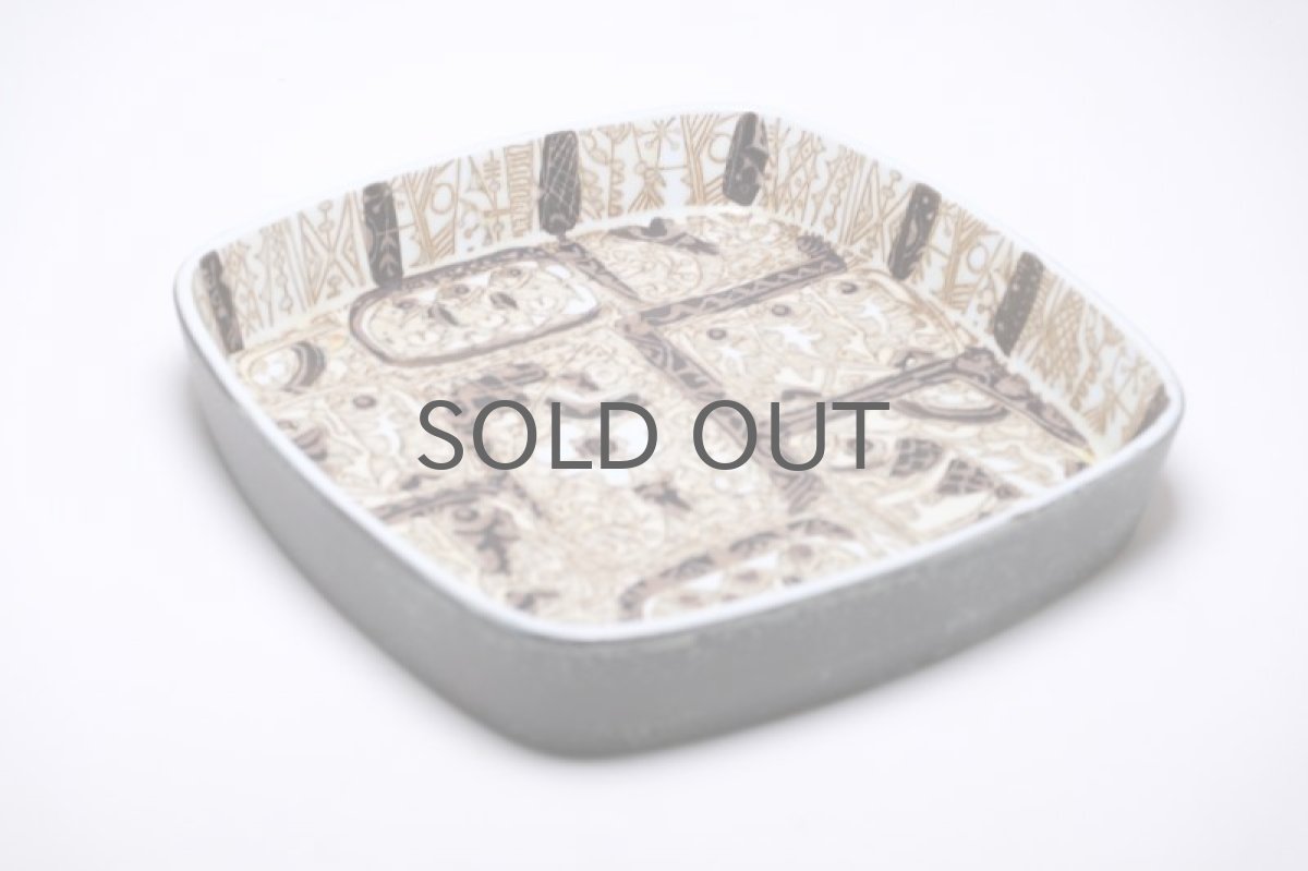 画像3: 北欧ビンテージ/ロイヤルコペンハーゲン/Royal Copenhagen/Baca/バッカ/ニルス トーソン/スクエアープレート/Lサイズ (3)