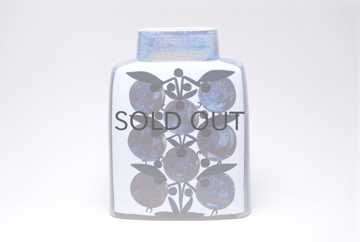 画像1:  ロイヤルコペンハーゲン/Royal Copenhagen /Tenera /テネラ/ブルーベリー/フラワーベース /Lサイズ (1)