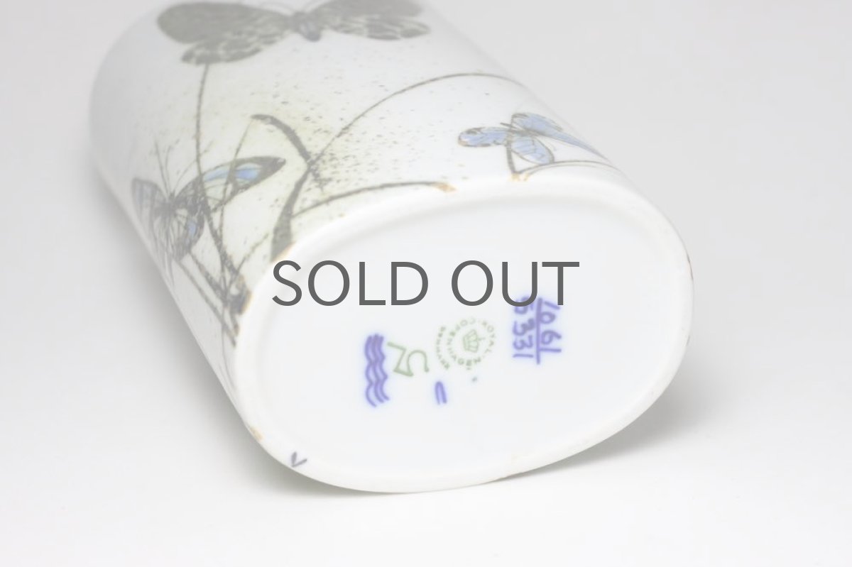 画像5:  ロイヤルコペンハーゲン/Royal Copenhagen /ニルス　トーソン/Diana/超レア/蝶花瓶 (5)