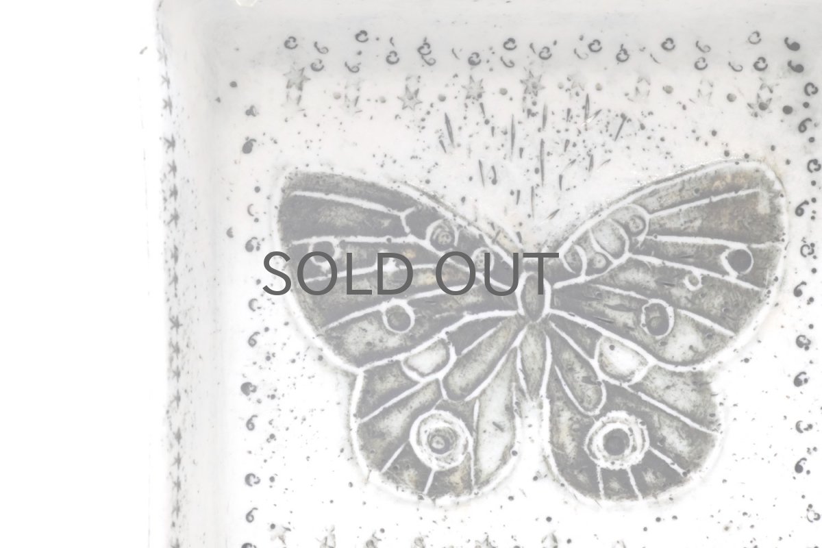 画像2: 北欧ビンテージ/北欧アート/Rut Bryk/ルート・ブリュック/アートオブジェクト/バタフライ/ブラック&ホワイト (2)