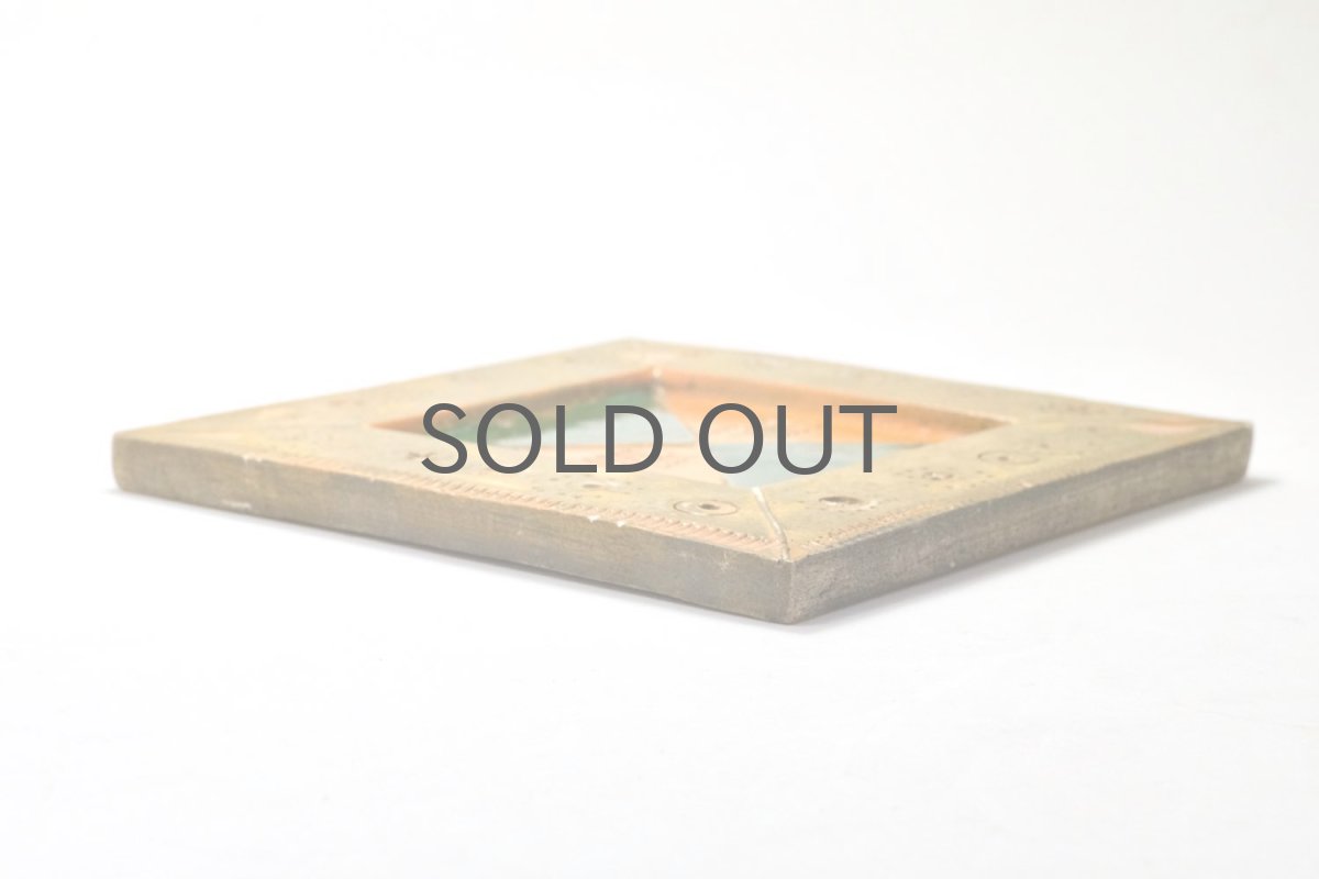 画像13: 北欧ビンテージ/北欧アート/Rut Bryk/ルート・ブリュック/陶板/アートオブジェクト/オレンジ＆グリーン/No.1/委託品 (13)