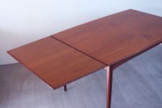 画像9: 北欧ビンテージ家具/デンマーク製 /ダイニングテーブル/チーク/エクステンション付き/W135cm (9)