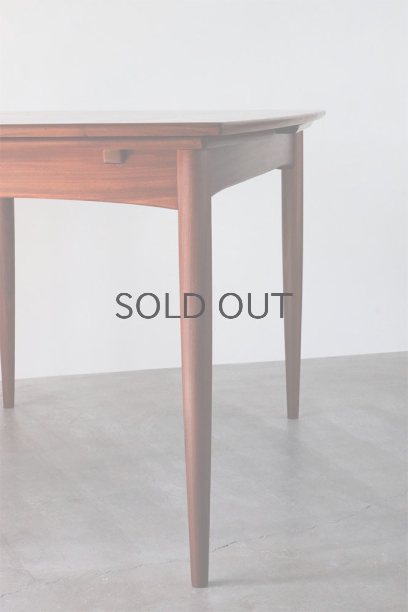 画像11: 北欧ビンテージ家具/デンマーク製 /ダイニングテーブル/チーク/エクステンション付き/W135cm (11)