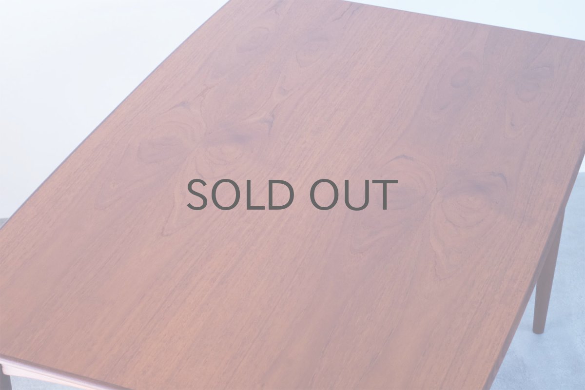 画像10: 北欧ビンテージ家具/デンマーク製 /ダイニングテーブル/チーク/エクステンション付き/W135cm (10)