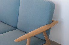 画像6: 北欧ビンテージ家具/ハンス J ウェグナー/GE240/3人掛けソファー/オーク/張替え済 (6)