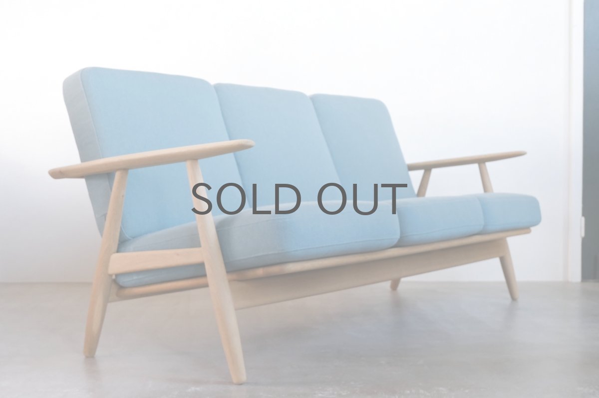 画像3: 北欧ビンテージ家具/ハンス J ウェグナー/GE240/3人掛けソファー/オーク/張替え済 (3)