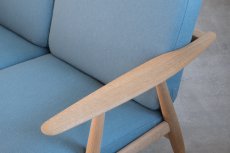 画像7: 北欧ビンテージ家具/ハンス J ウェグナー/GE240/3人掛けソファー/オーク/張替え済 (7)