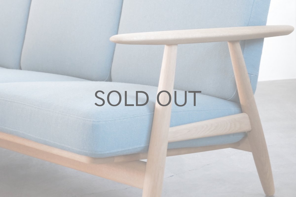 画像8: 北欧ビンテージ家具/ハンス J ウェグナー/GE240/3人掛けソファー/オーク/張替え済 (8)