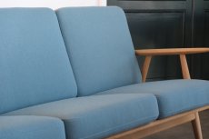 画像5: 北欧ビンテージ家具/ハンス J ウェグナー/GE240/3人掛けソファー/オーク/張替え済 (5)