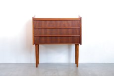 画像1: 北欧ビンテージ家具/デンマーク製/チェスト/チーク/３段  (1)