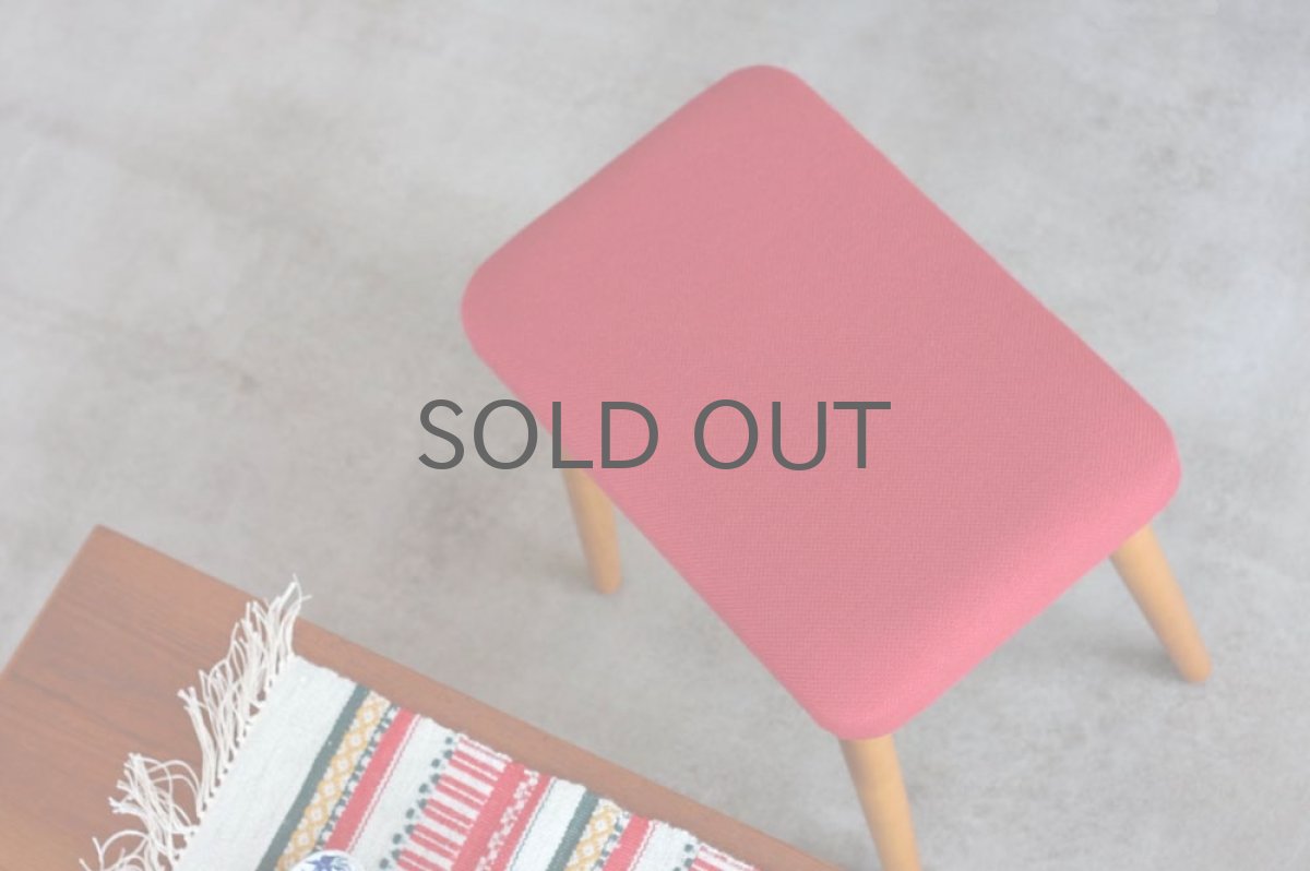 画像4: 北欧ビンテージ家具,スウェーデン/スツール/オットマン レッド (4)