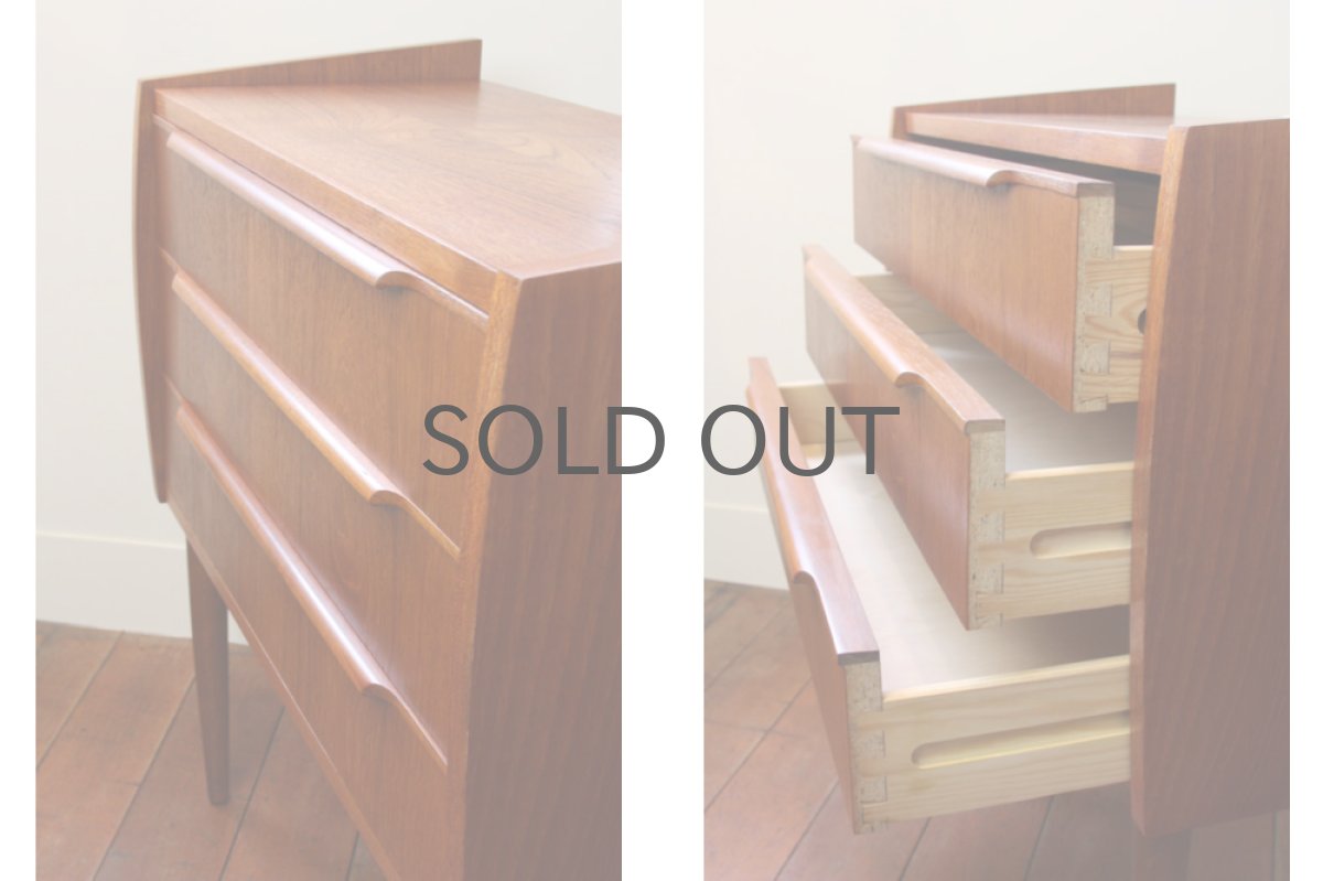 画像4: 北欧ビンテージ家具/デンマーク チェスト No.2 (4)