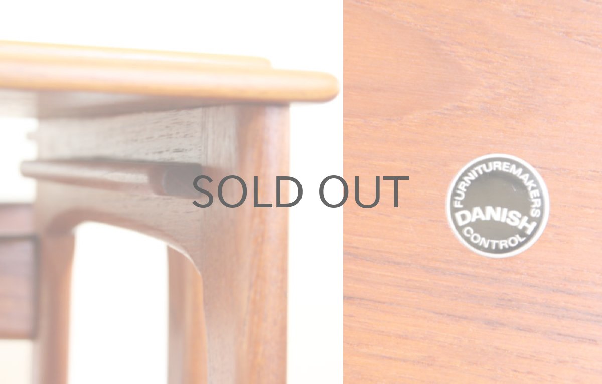 画像5: 北欧ヴィンテージ/デンマーク  チークネストテーブル  No.3 (5)
