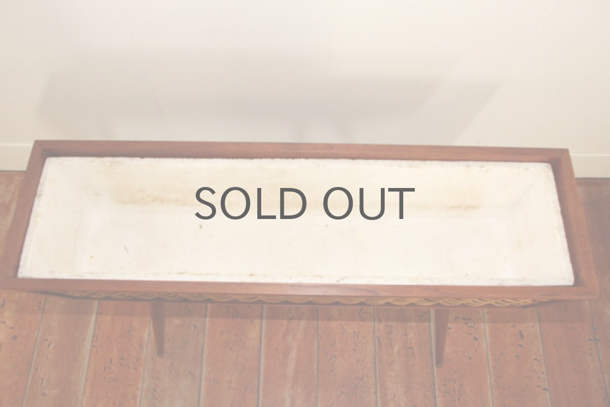 画像5: 北欧ヴィンテージ/デンマーク チークプランター×ラタン (5)