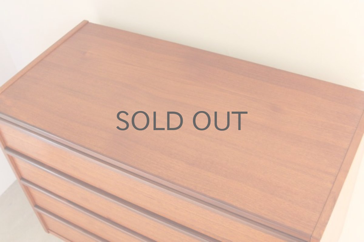 画像2: 北欧ビンテージ家具/デンマーク チェスト 4段 (2)