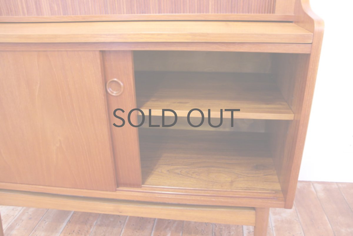 画像4: 北欧ビンテージ家具/デンマーク　ブックシェルフ＋ライティングデスク　チーク (4)