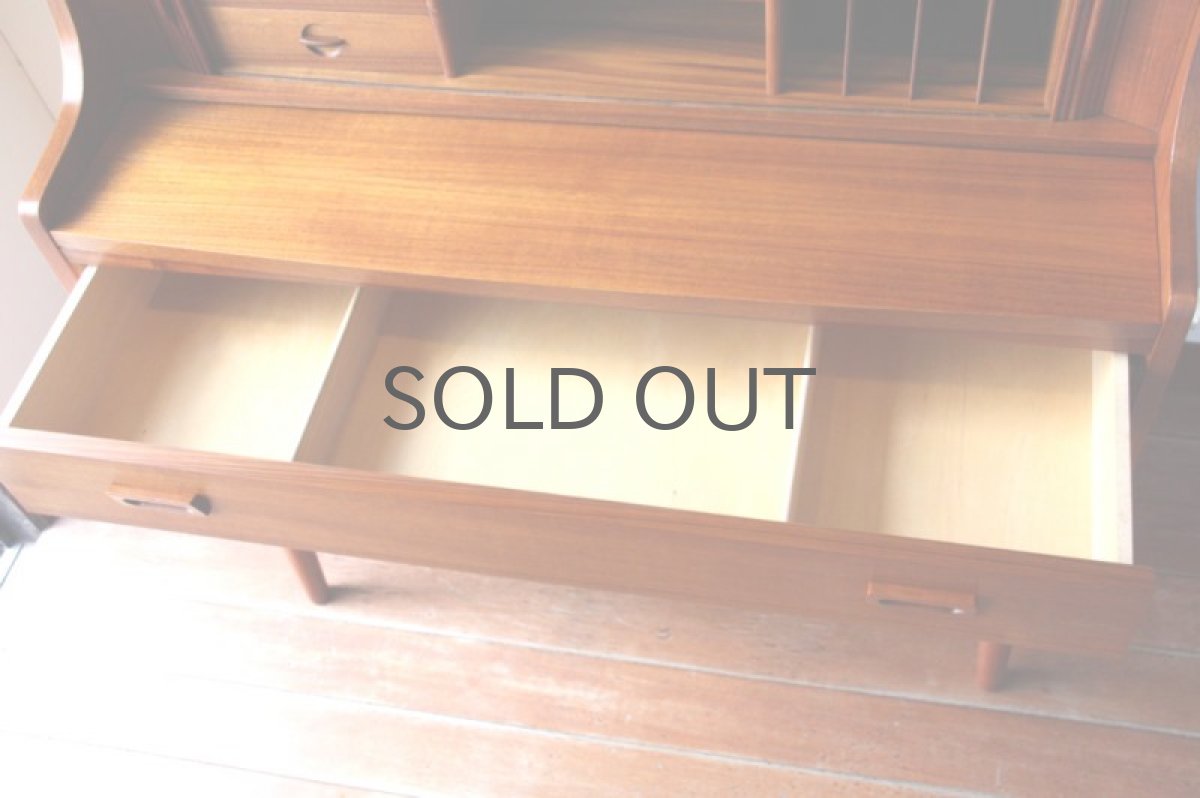 画像3: 北欧ヴィンテージ家具/デンマーク ブックシェルフ+ライティングデスク チーク (3)