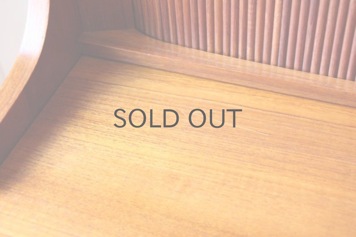 画像4: 北欧ヴィンテージ家具/デンマーク ブックシェルフ+ライティングデスク チーク (4)