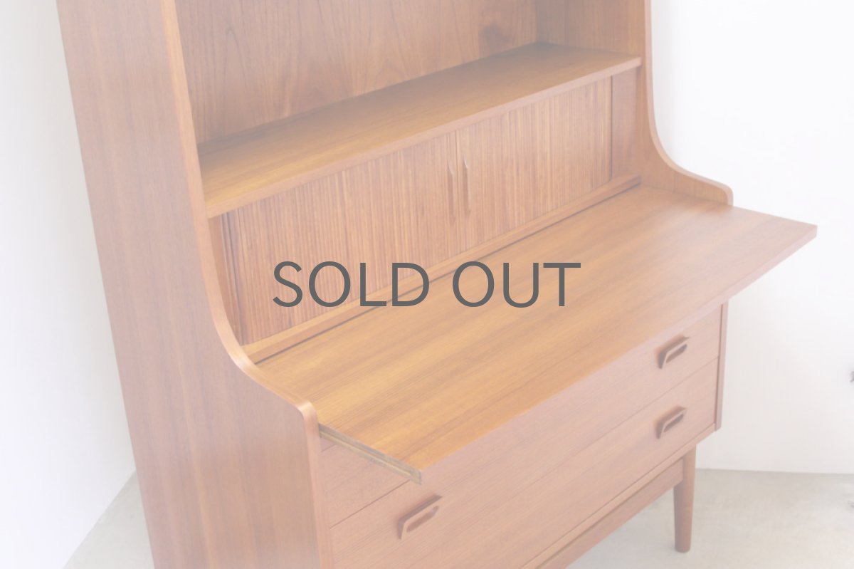 画像3: 北欧ヴィンテージ家具/デンマーク ブックシェルフ+ライティングデスク チーク (3)