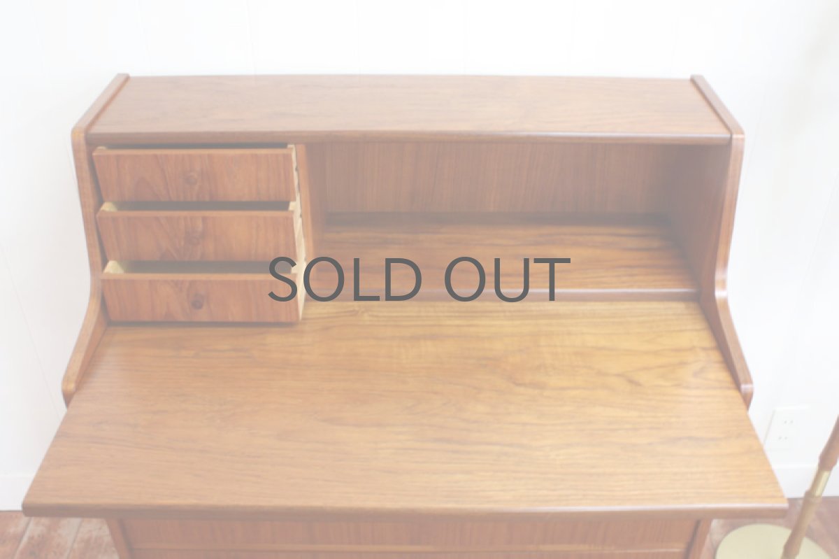 画像2: 北欧ヴィンテージ家具/デンマーク  ライティングビューロー No.2 (2)