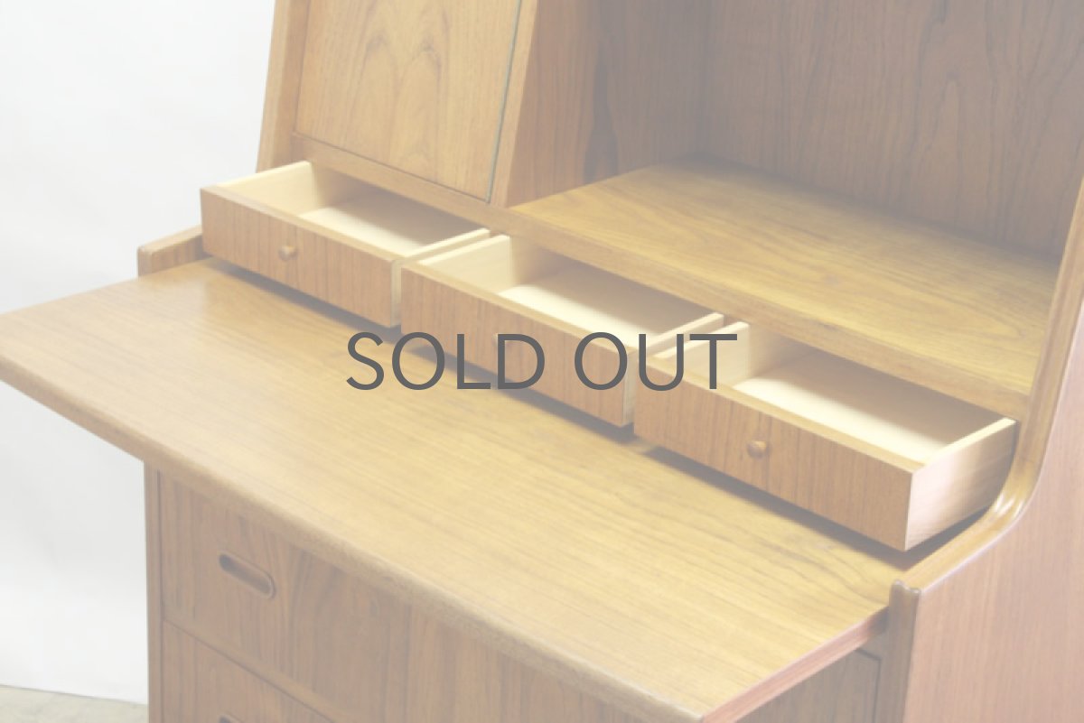 画像4:  北欧ヴィンテージ家具/デンマーク  ライティングビューロー No.3 (4)