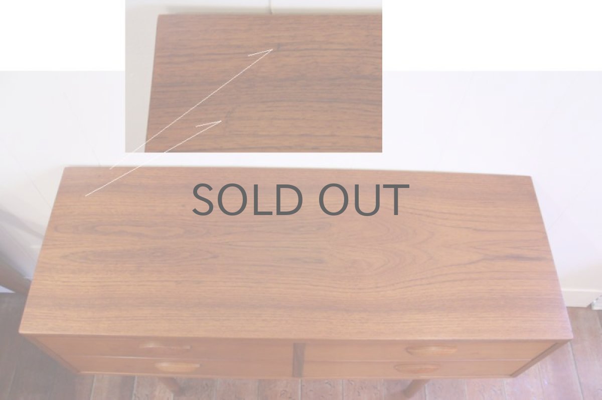 画像5: 北欧ビンテージ家具　Kai Kristiansen カイ・クリスチャンセン　　チーク2段チェスト (5)