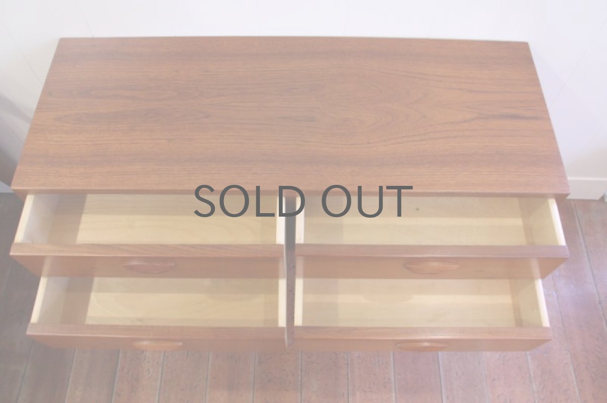 画像4: 北欧ビンテージ家具　Kai Kristiansen カイ・クリスチャンセン　　チーク2段チェスト (4)