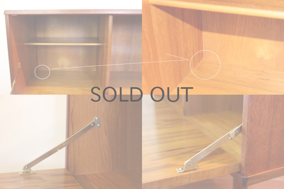 画像5: 北欧ビンテージ家具/デンマーク Laby Mobler社製 ミニキャビネット チーク  (5)