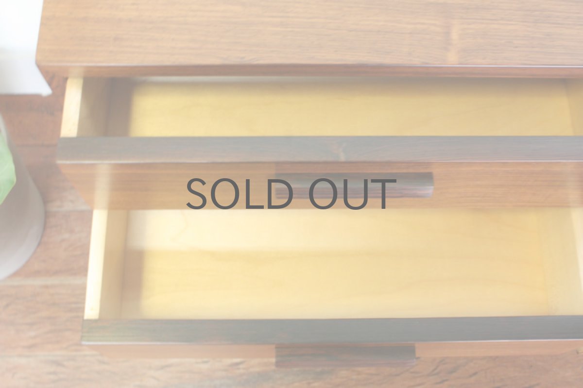 画像2: 北欧家具 Kai Kristiansen カイ・クリスチャンセン Rosewood Chest ローズウッド2段チェスト (2)