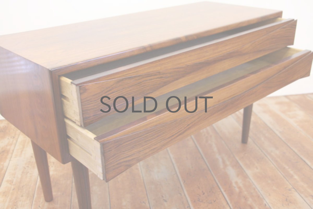 画像2: 北欧家具 Arne Vodderアルネボッター ローズウッド2段チェスト (2)