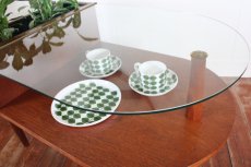 画像4: 北欧家具/デンマーク製　チーク×ガラス　プランター付きコーヒーテーブル　 (4)
