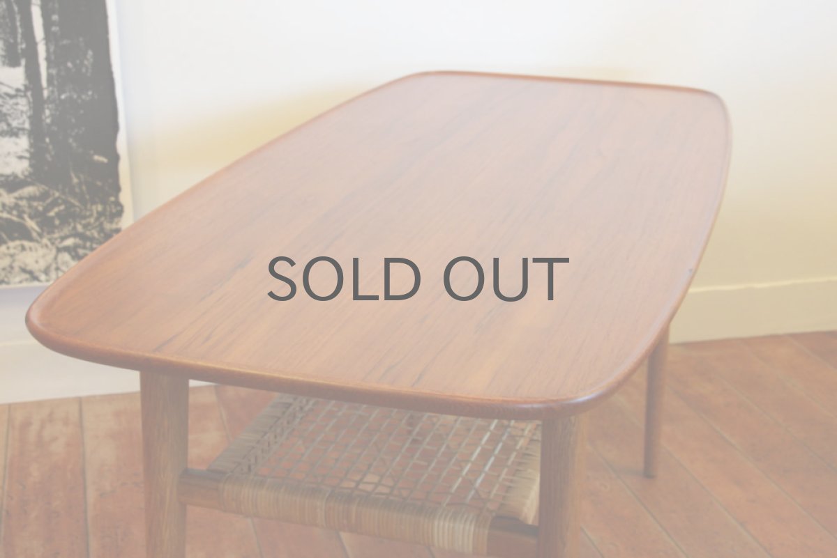 画像2: デンマーク製  チーク コーヒーテーブル  (2)